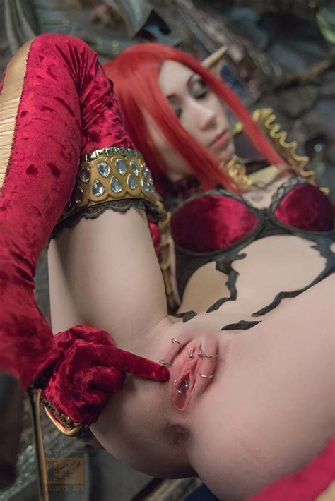 vandych castanic velvet tera online highres 1girl anus ass bottomless bracelet breasts