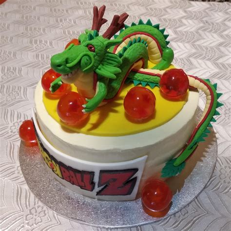 Exclusive, unique dragon ball z 18 piece birthday cake topper featuring 10 different characters from the dragon ball z world sitting on dragon balls, 1. DBZ Birthday Cake for my Brother : dbz