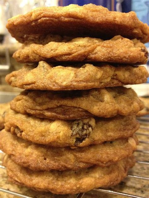 Using a spatula, fold in the oatmeal, raising, walnuts, and vanilla, blending well. Danette's Recipes: Paula Deen's Oatmeal Lace Cookies ...