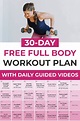 30-Day Home Workout Plan For Women | Nourish Move Love | Workout plan ...