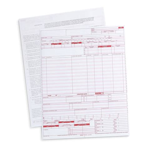Blue Summit Supplies Medical Claims Forms Ub 04 Cms 1450 500 Pack