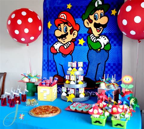 J At Your Service Fiesta De Mario Bros Decoracion De Mario Bros