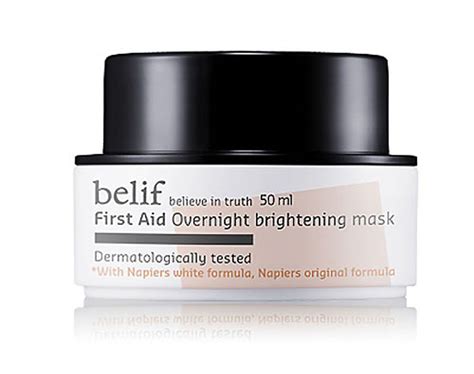 Belif First Aid Overnight Brightening Mask This Is A Creamy