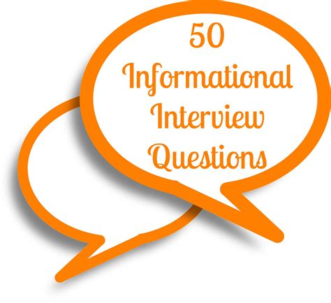 50 Informational Interview Questions