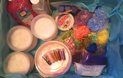 Slime Kit Fun Box Kids Craft Slime Play Mix And Match Etsy