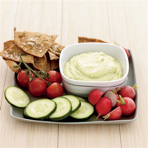 Curried Tofu And Avocado Dip With Rosemary Pita Chips Recipe Lee Anne
