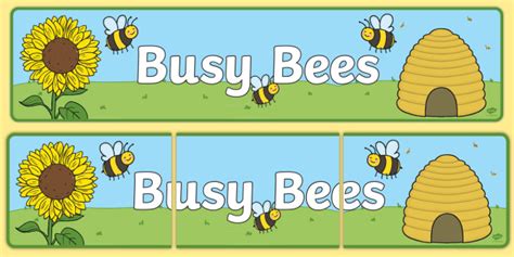 👉 Busy Bees Display Banner Busy Bee Display Banner