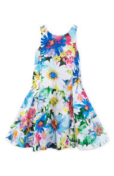 Ralph Lauren Ralph Lauren Floral Cotton Dress Toddler Girls And Little