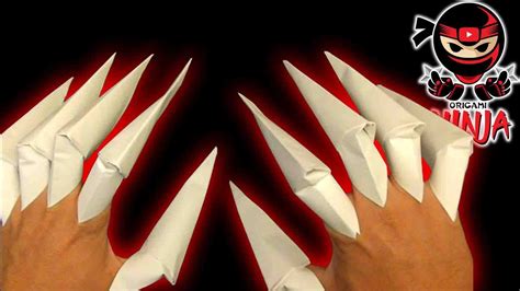 How To Make Paper Claws Easy Origami Hobby Youtube