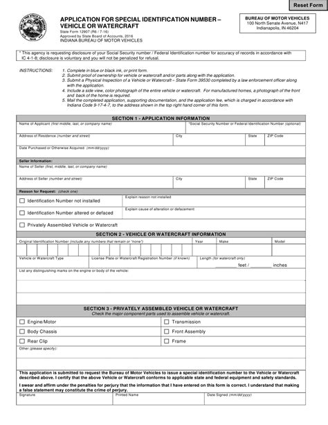 State Form 12907 Download Fillable Pdf Or Fill Online Application For