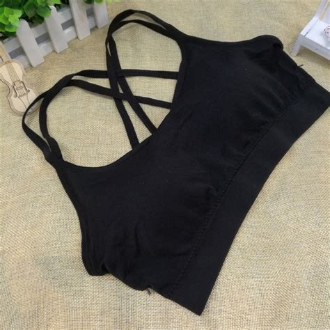 women sexy solid color boob tube top shoulder strap seamless casual cotton soft breathable