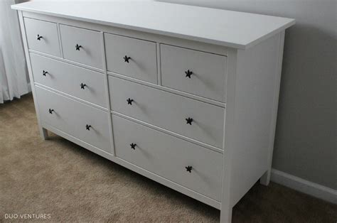 Designed by k & m hagberg, the durable solid wood is a traditional look that provides a warm finish to any space. Duo Ventures: The Nursery: Custom IKEA Hemnes Dresser