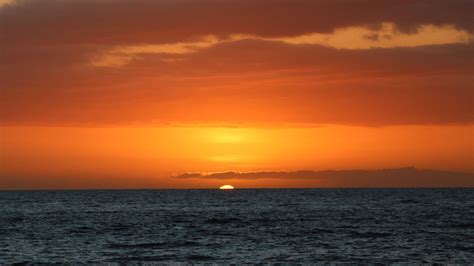 3840x2160 Sunset Hawaii Orange Tropical Ocean Sea Water 5k 4k Hd 4k