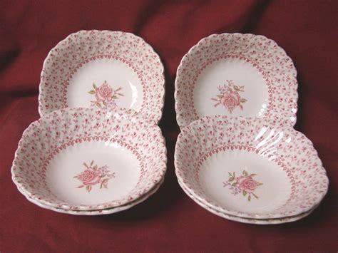Johnson Brothers China Dinnerware Rose Bouquet Pink Rose Set Cereal