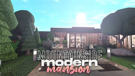 Modern Mountainside Mansion • Bloxburg Speed Build No Gamepass