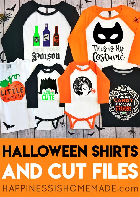 Cute Halloween Shirt Collection With Cricut Happiness Is Homemade