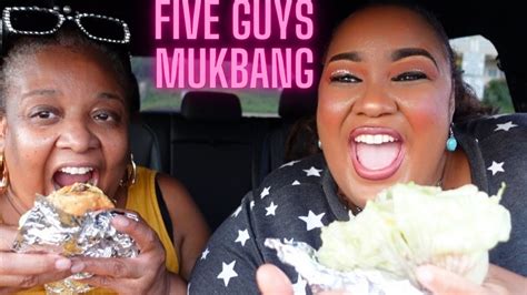 FIVE GUYS MUKBANG// HANGRY//LETTUCE BURGER - YouTube