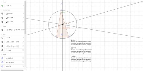 Da die winkelsumme im dreieck 180° beträgt, müsste es für eine zweite symmetrieachse einen weiteren. Umkreis verschiedener Dreieck - GeoGebra