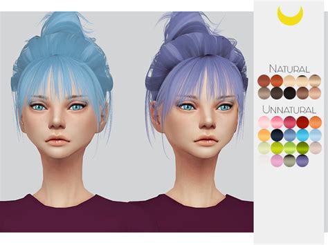 Woman Hair Bun Hairstyle Fashion The Sims 4 P1 Sims4 Clove Share