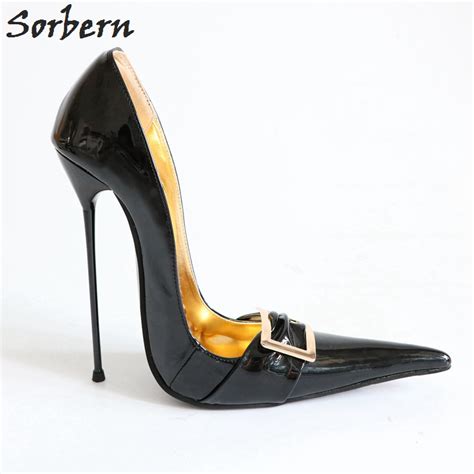 sorbern 33 52 slip on pointed toe pump high heels unisex
