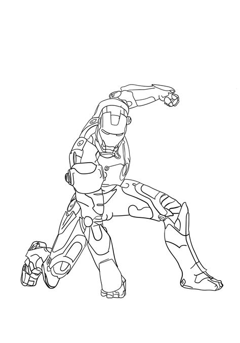 See also these coloring pages below Strong Iron Man Coloring Page - Free Printable Coloring ...