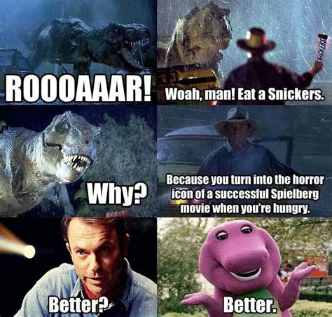 Lol Barney New Jurassic World Movie Jurassic Park Funny Jurassic Movies Funny Meme Pictures