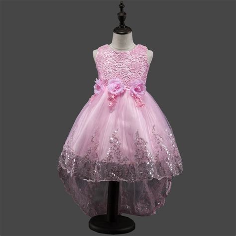 Buy 3 10years Girls Sleeveless Princess Dress Trailing