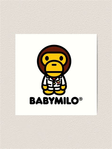Baby Milo A Bathing Ape Art Print For Sale By Gailjbrown Redbubble