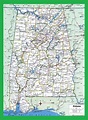 Alabama Large Highway Map | Alabama-city-county-political Large Highway ...