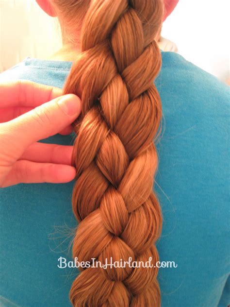4 strands braiding (with ribbon). Rolled Up 4 Strand Braided Bun - Babes In Hairland
