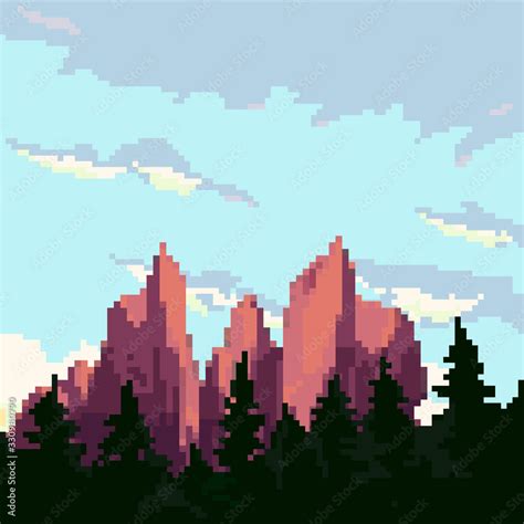 Art By Softwaring Pixel Art Landscape Pixel Art Pixel