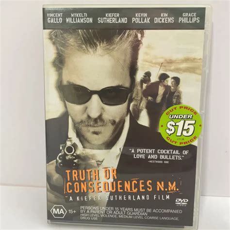 TRUTH OR CONSEQUENCES N M DVD Kiefer Sutherland Vincent Gallo R VGC PicClick