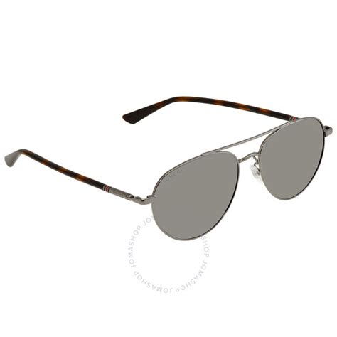 gucci silver pilot men s asian fit sunglasses gg0388sa 002 56 889652174518 sunglasses jomashop