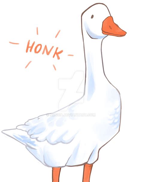 Untitled Goose Drawing By Niincia On Deviantart Goose Drawing Duck