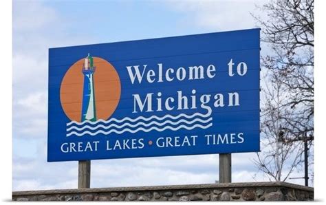Welcome To Michigan Sign In 2021 Michigan State Signs City Sign
