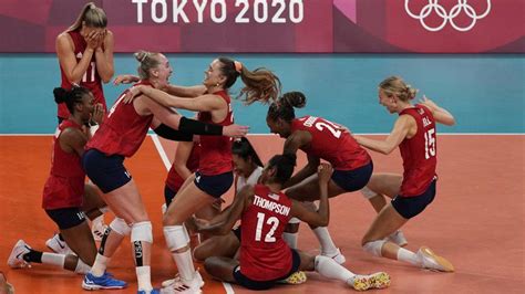 Us Women Beat Brazil To Win 1st Olympic Volleyball Gold