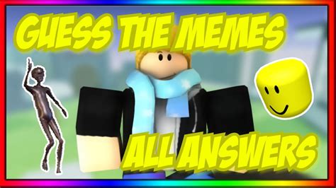 All Answers Guess The Memes Roblox Revamp Update Roblox Guess The