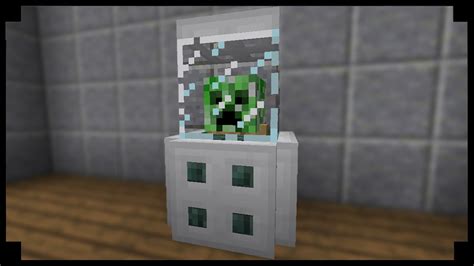 Minecraft How To Make A Helmet Display Case Youtube
