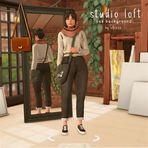 Cas Background Studio Loft Patreon In 2023 Sims 4 Anime Sims 4