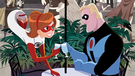 Incredibles 2 Comic Cover Shows Elastigirl And Mr Incredible On A Date Exclusive Nerdist