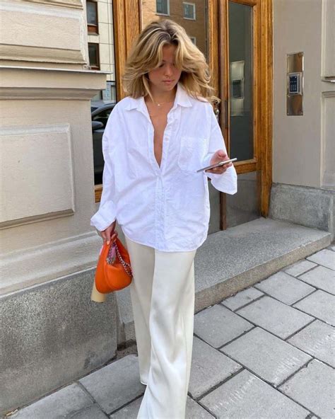 How To Wear A Oversized White Shirt Shopperella