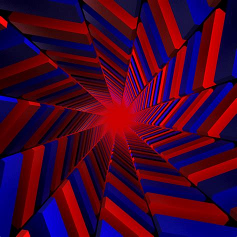 Render Red And Blue  By Xponentialdesign Optical Illusions Art