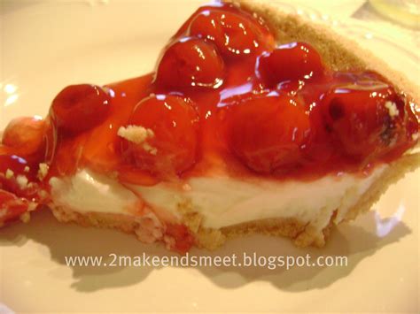 2 Make Ends Meet Whats For Easter Dessert Cherry Cream Pie From My