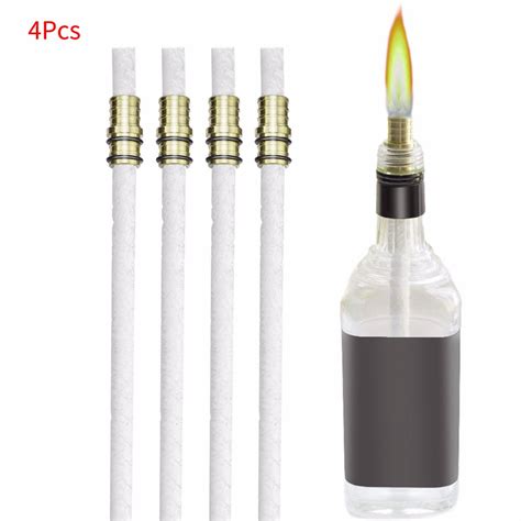 Cotonie Wine Bottle Torch Kit 4 Pack Includes 4 Long Life Torch Wicks