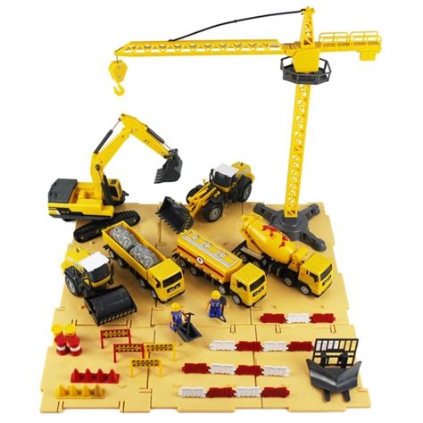 Iplay Ilearn Construction Site Vehicles Toy Set 52 Pieces For Sale