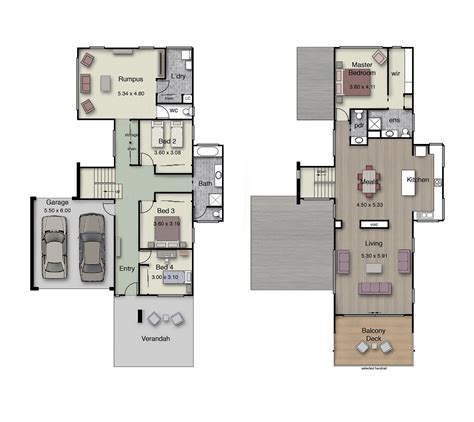 Our reverse living house plans and beach homes with inverted floor plans are often chosen for building lots with sprawling panoramic views. The Edgewater 305 suits a coastal setting with beautiful ...