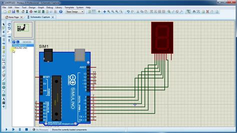 Arduino With Adc Module And Segment Display Proteus Simulation
