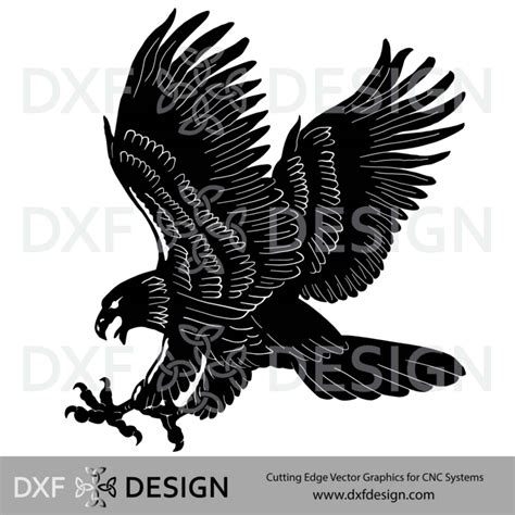 Eagle Grasping Dxf File For Cnc Plasma Cutting
