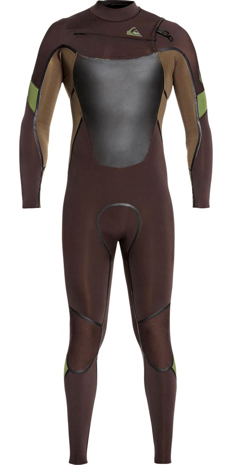 2020 Quiksilver Mens Syncro Plus 43mm Chest Zip Wetsuit Velvet Brown