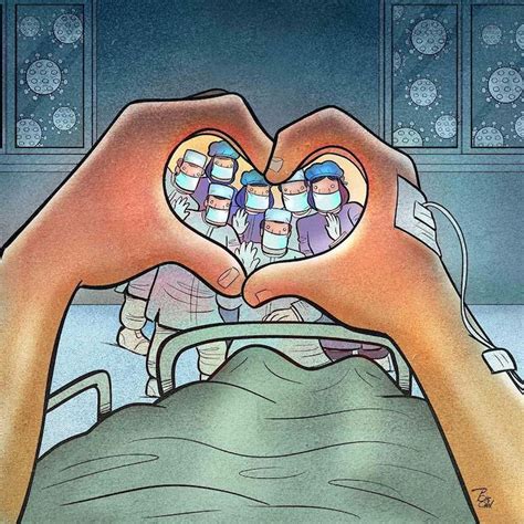 Ilustraciones Retratan La Valentía De Médicos Luchando Contra El Covid 19